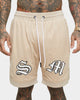 Saint Morta Graves Basketball Shorts Stone