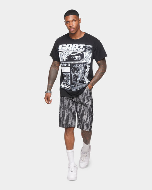 XXIII Ardell Textured Denim Shorts Black