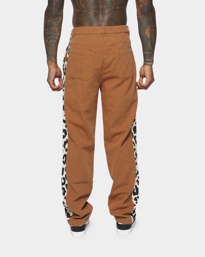XXIII Jelani Side Panel Pants Brown/Leopard