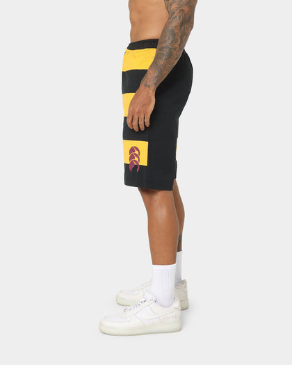 Canterbury Harlequin Striped 9 Shorts Black/Gold