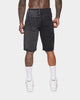 XXIII Ricardo Two Tone Denim Shorts Black