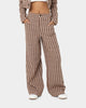 EN ES Women's Harvard Wide Leg Pants Gingham Aurora