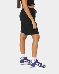 Nike Women's Nike Sportswear Essentials Fleece High-Rise Shorts Black/White