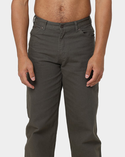 Dickies Relaxed Fit Duck Jeans Rinsed Moss Green