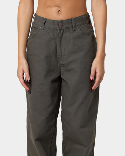 Dickies Relaxed Fit Duck Jeans Rinsed Moss Green