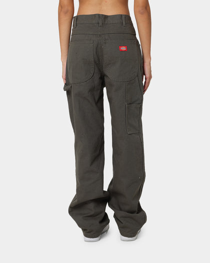 Dickies Relaxed Fit Duck Jeans Rinsed Moss Green