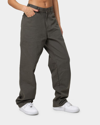 Dickies Relaxed Fit Duck Jeans Rinsed Moss Green