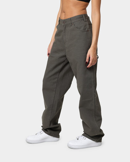Dickies Relaxed Fit Duck Jeans Rinsed Moss Green