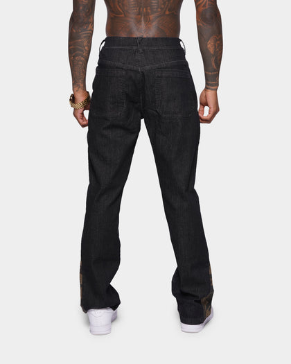 XXIII Valur Camo Flare Jeans Black/Camo
