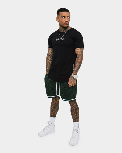 Saint Morta Paisley Olympus Ball Shorts Green/White