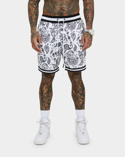 Saint Morta Paisley Olympus Ball Shorts White/Black