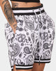 Saint Morta Paisley Olympus Ball Shorts White/Black