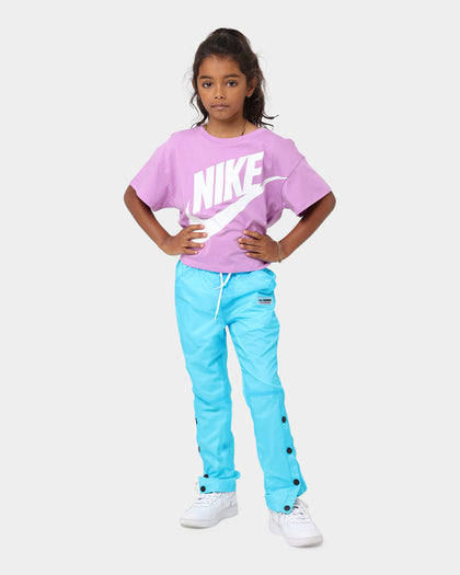 Lil Homme Kids' LH RW Snap Track Pants Baby Blue