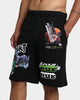 HUF X Marvel Smash Up Fleece Shorts Black
