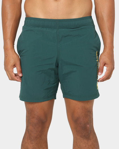 Champion LFS Nylon Shorts Midfield Green/Gold