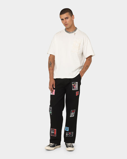 Loiter Patchwork Trousers Black
