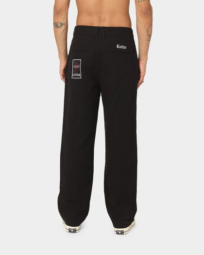 Loiter Patchwork Trousers Black
