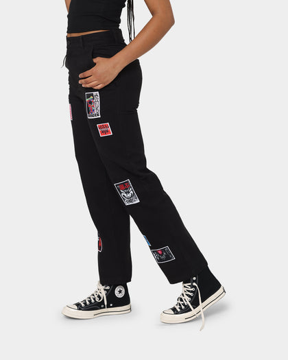 Loiter Patchwork Trousers Black