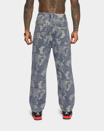 XXIII Jovany Print Jeans Blue Camo