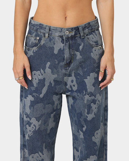 XXIII Jovany Print Jeans Blue Camo