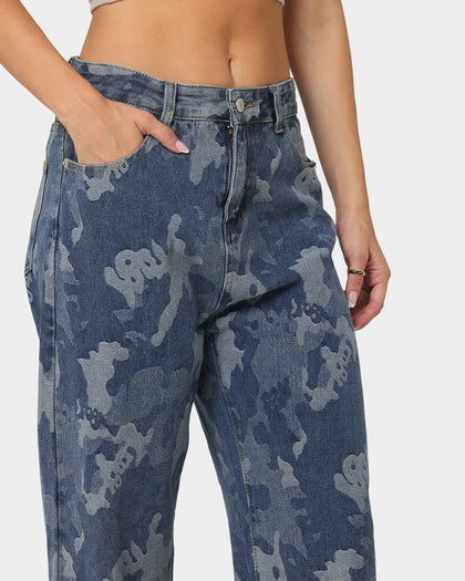 XXIII Jovany Print Jeans Blue Camo