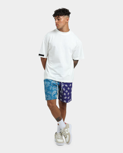 XXIII Cavan Mixed Paisley Shorts Blue