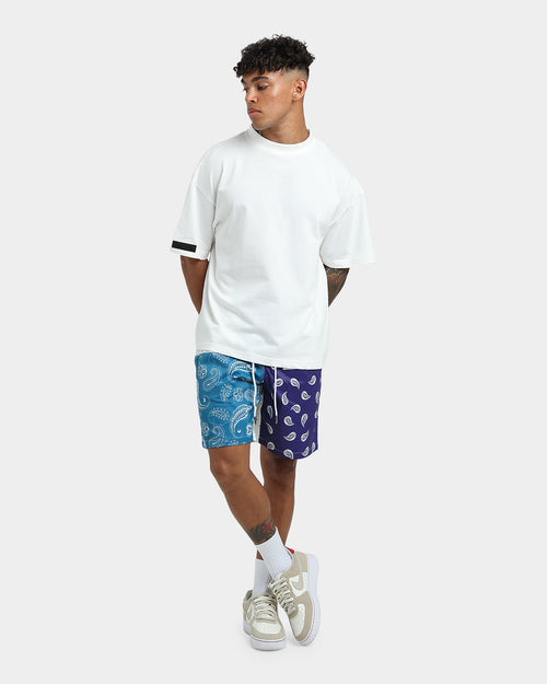 XXIII Cavan Mixed Paisley Shorts Blue