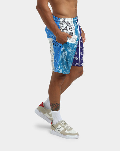 XXIII Cavan Mixed Paisley Shorts Blue