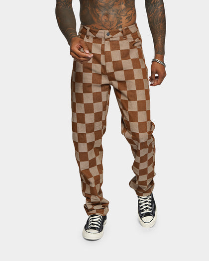 XXIII Kinsale Brown Check Jeans Brown