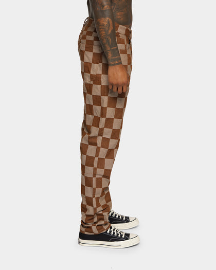XXIII Kinsale Brown Check Jeans Brown