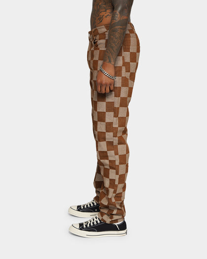 XXIII Kinsale Brown Check Jeans Brown