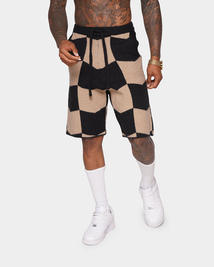 XXIII Meda Check Shorts Black/Beige