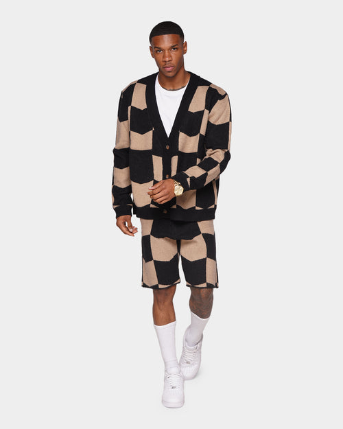 XXIII Meda Check Shorts Black/Beige