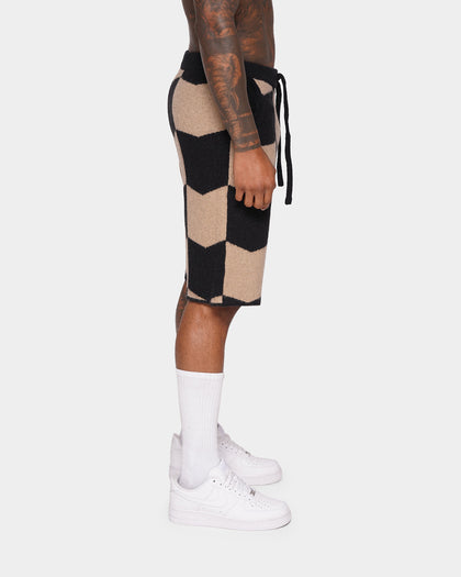 XXIII Meda Check Shorts Black/Beige