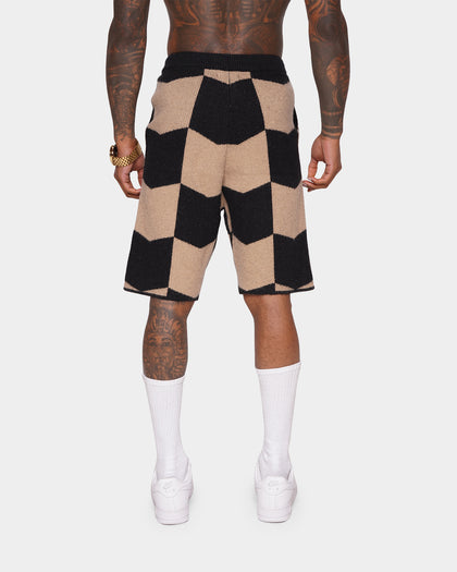 XXIII Meda Check Shorts Black/Beige