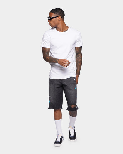 XXIII Wylie Paint Shorts Washed Black