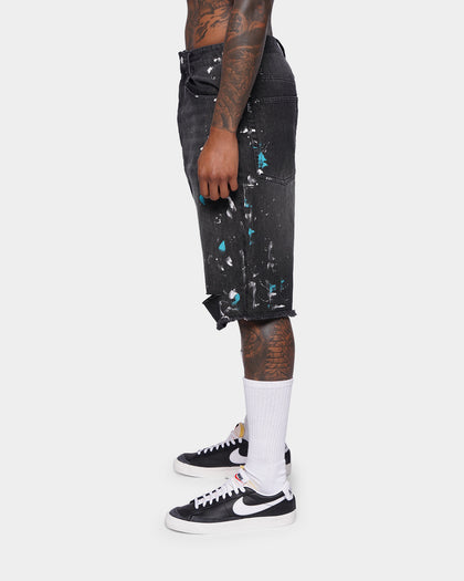 XXIII Wylie Paint Shorts Washed Black