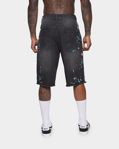 XXIII Wylie Paint Shorts Washed Black