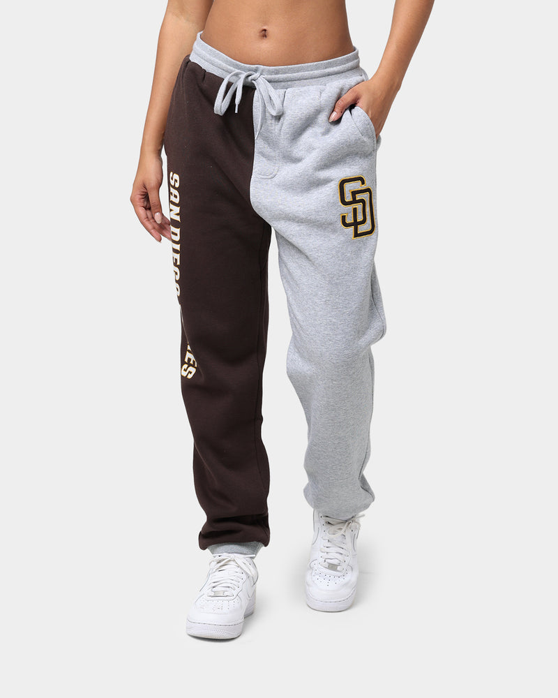 Majestic Athletic San Diego Padres All Team Champs Track Pants Yellow/Grey Marle