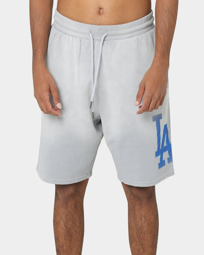 Majestic Athletic Los Angels Dodgers Solarised Contrast Shorts Warm Grey
