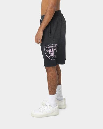Majestic Athletic Las Vegas Raiders Solarised Contrast Shorts Faded Black