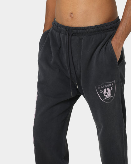 Majestic Athletic Las Vegas Raiders Solarised Contrast Logo Track Pants Faded Black