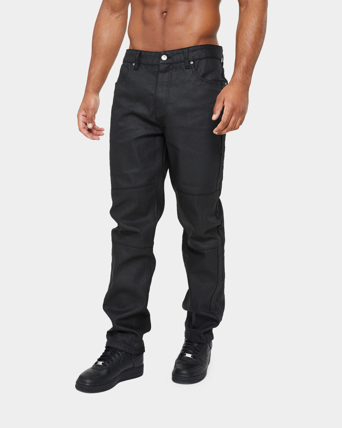 Carre Simplicite Waxed Slim Jeans Waxed Black | Culture Kings