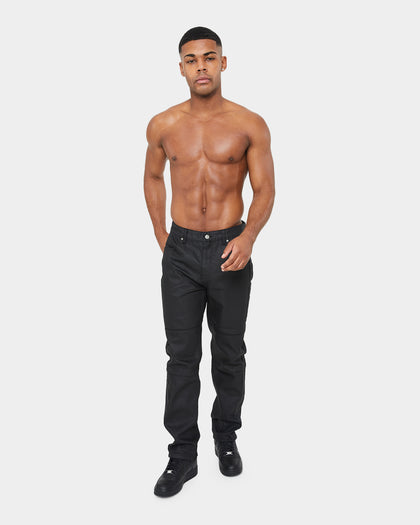 Carre Simplicite Waxed Slim Jeans Waxed Black