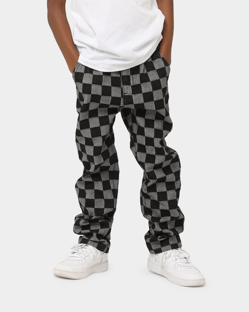 house on the hill pants（checker）　90 EN ES KIDS Kid's 90's Checkerboard Pants Black Check | Culture Kings