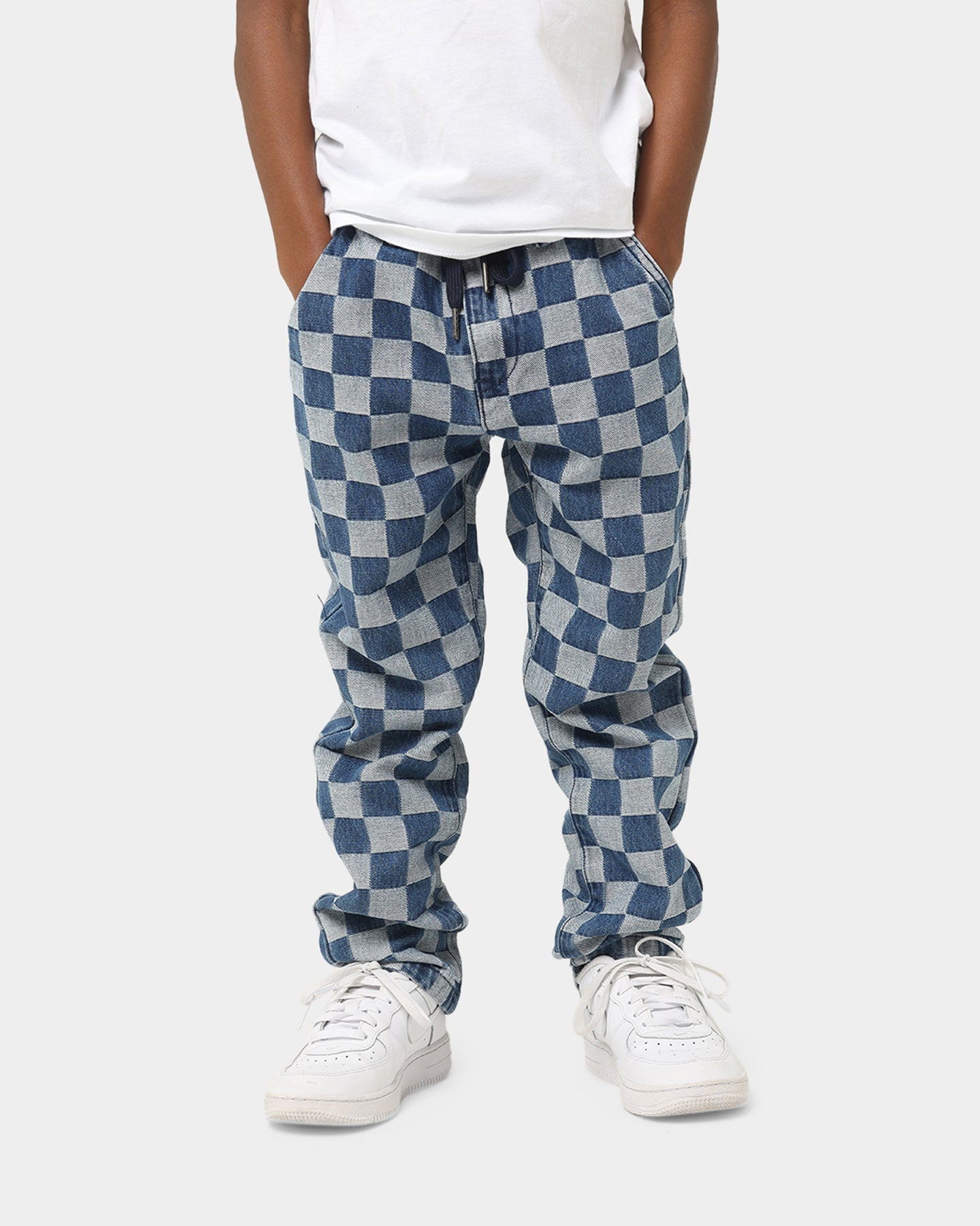 EN ES KIDS Kid's 90's Checkerboard Pants Blue Check | Culture Kings