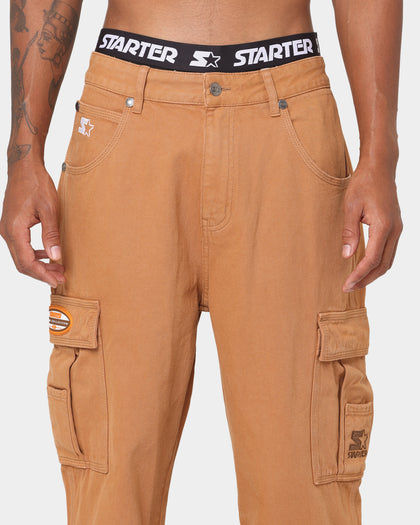 Starter Sideline Super Relaxed Cargo Jeans Wheat