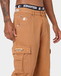 Starter Sideline Super Relaxed Cargo Jeans Wheat