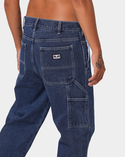 Obey Hardwork Carpenter Denim Jeans Stonewash Indigo