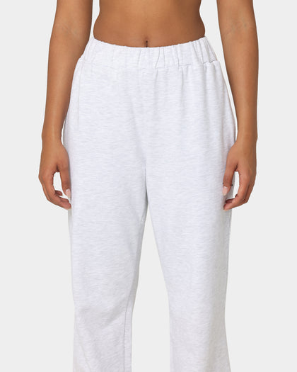 X-Girl Women's Mills Logo Track Pants Snow Marle